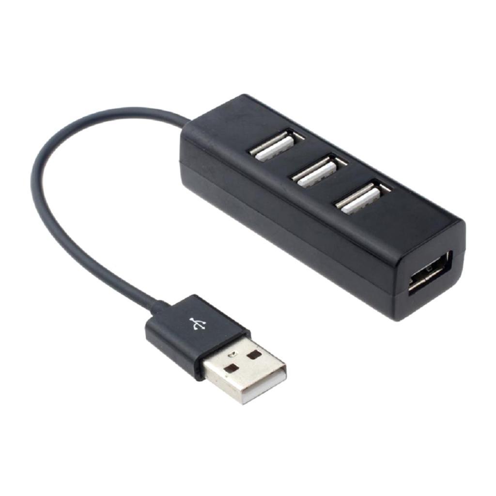 4-Port USB 2.0 Hub w/ High Speed Adapter for PC Splitter