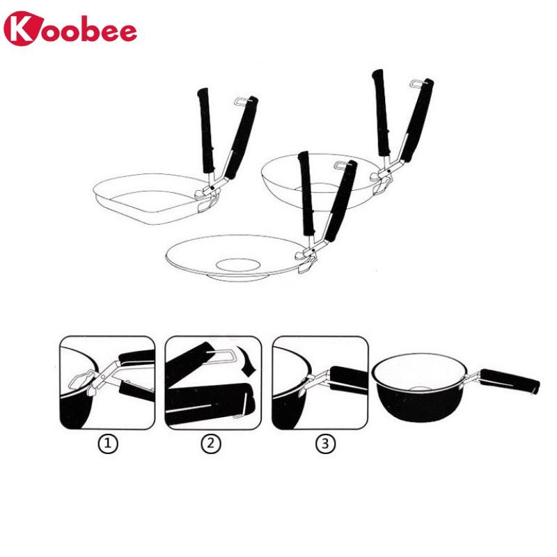 Kìm, kẹp gắp nồi, chảo, đĩa chống nóng nhà bếp KOOBEE (NB02)