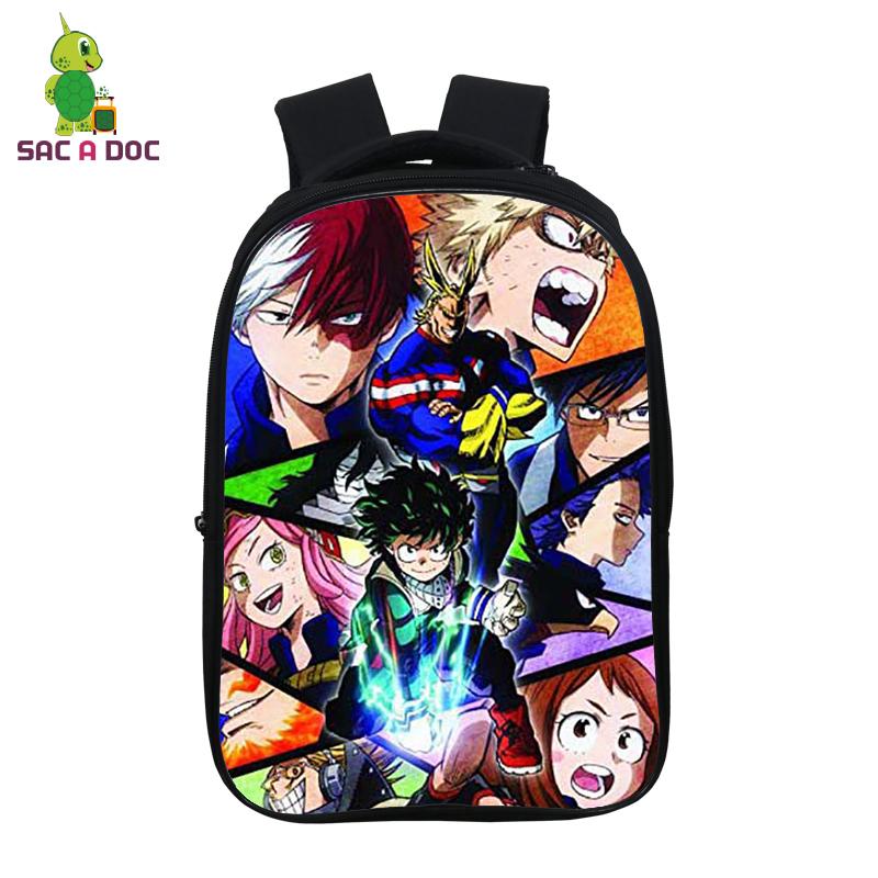 My Hero Giới Học Thuật Anime Ba Lô Học Sinh Trường Túi 14.5 Inch Sinh Đựng Thiếu Niên Trẻ Em Schoolbag Boku No Anh Hùng Giới Học Thuật Ba Lô
