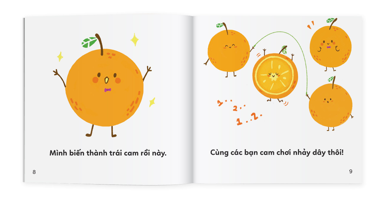 Sách Ehon Trái cây muôn màu - Vương quốc trái cây - Sách dành cho bé từ 0 tuổi
