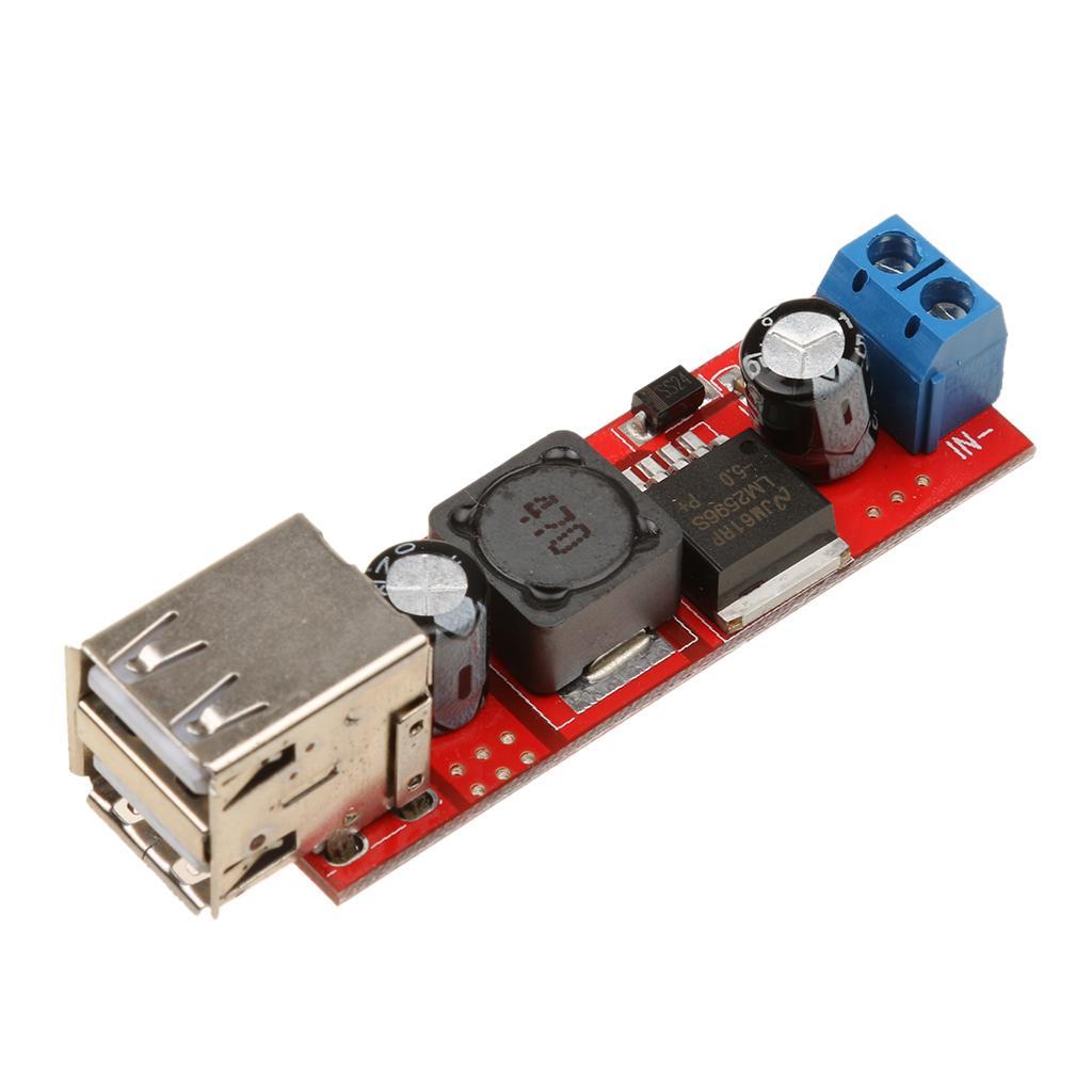 3-4pack Dual Usb Output 9V/12V/24V/36V to 5VDC-DC 3A Step-down Power Module