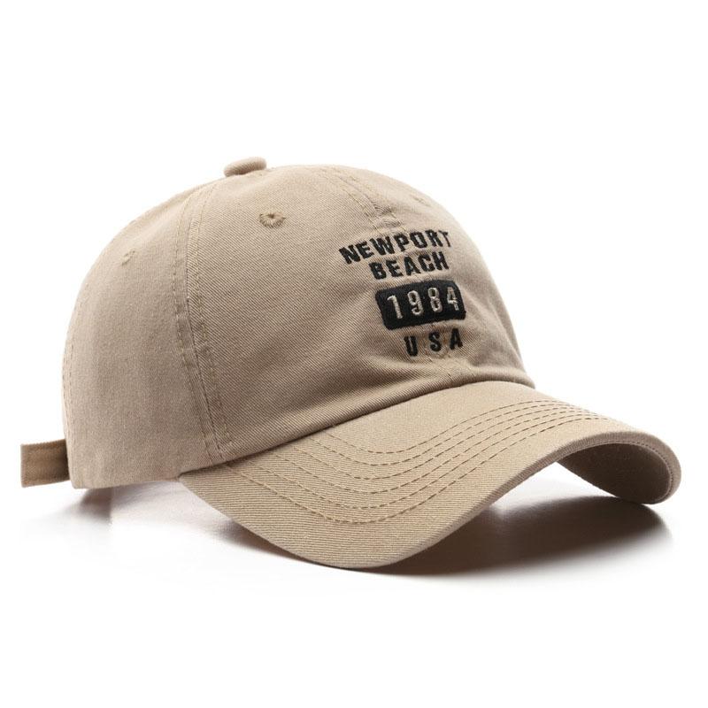 1984 Retro nam và nữ Cotton Mũ bóng chày Street Lettered thêu Retro Flat Caps Solid Black and White hip hop Color: Navy Blue Size: 56-58CM