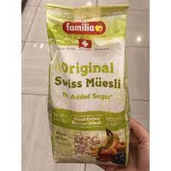 Ngũ Cốc Trộn Trái Cây Sấy Khô Không Đường Original Swiss Muesli Familia