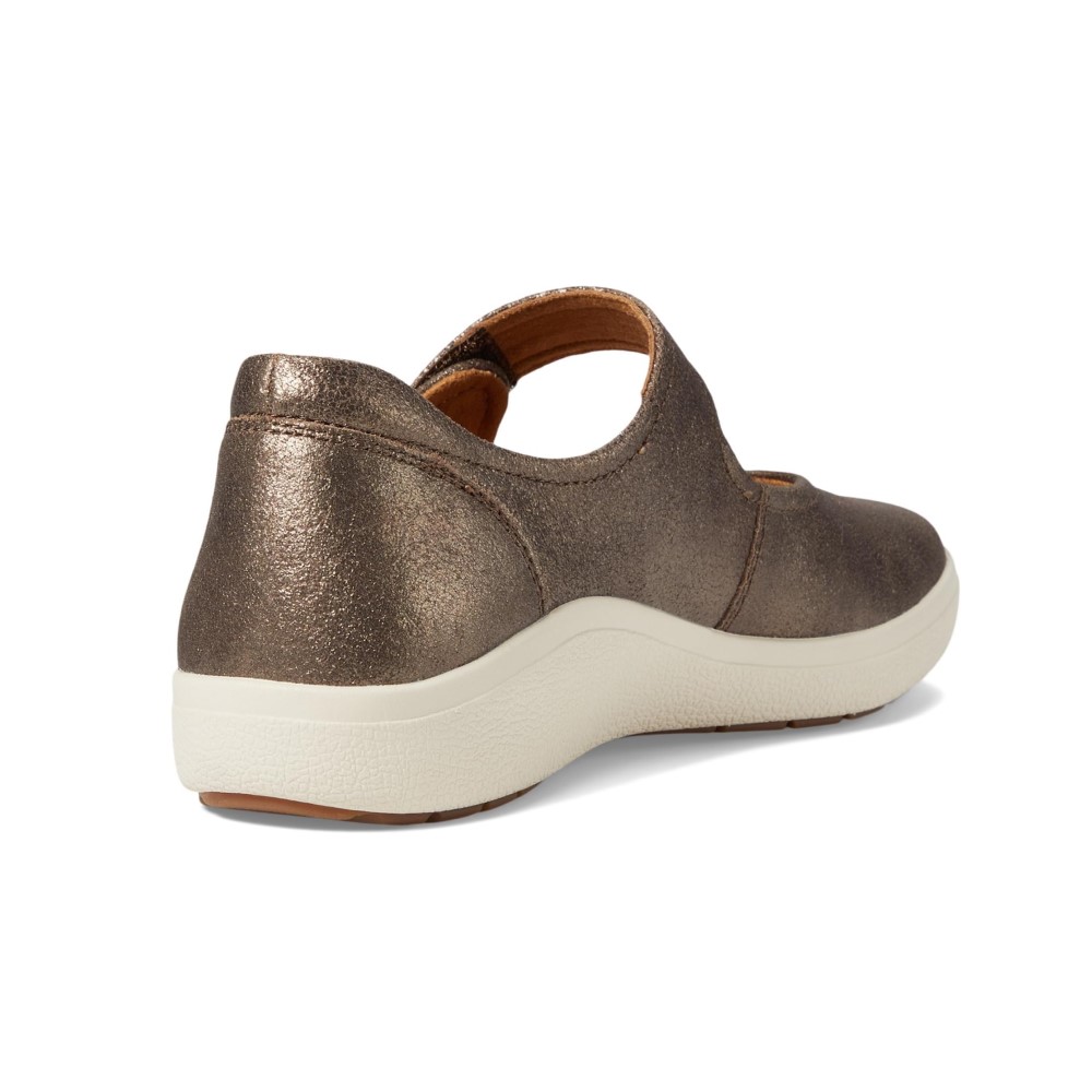 Giày búp bê sức khoẻ nữ Aetrex Erica Bronze - giày bít đế đệm, giảm đau chân