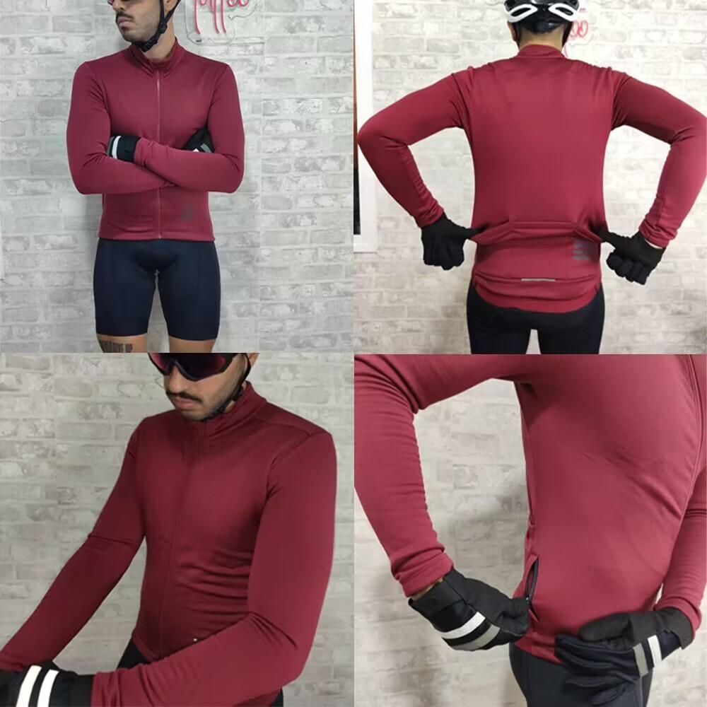 Ykywbike Mùa Đông Đi Xe Đạp Áo Nam Nhiệt Trang Xe Đạp Quần Áo MTB Dài Tay Ấm Cao Cấp Xe Đạp Đường Bộ Áo Khoác Color: YTJZ230 dkbn Size: Asia L