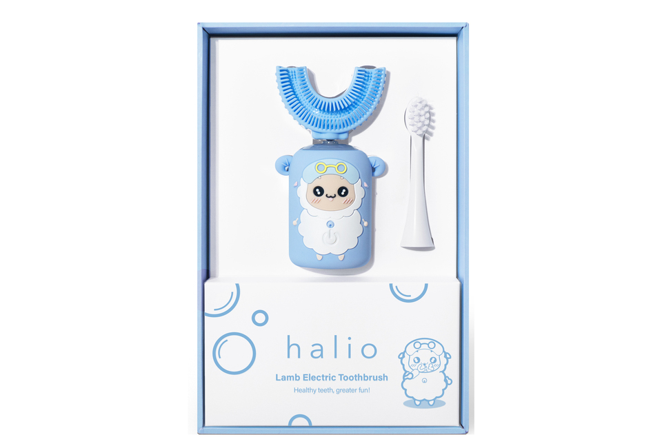 Combo Bàn Chải Điện Làm Trắng Răng Halio Toothbrush - Midnight Blue và Bàn Chải Đánh Răng Điện Chữ U Cho Bé Halio