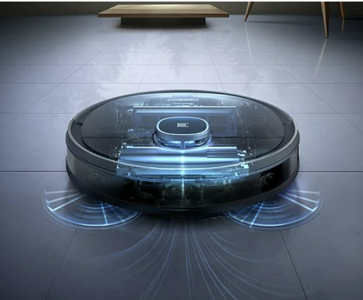 Robot Hút Bụi Lau Nhà Ecovacs N8 Pro Plus Kết Nối App Công nghệ OZMO 2.0 Lực Hút 2600 Pa Phù Hợp Diện Tích 200m2 Với Công Suất 40W - Hàng Chính Hãng