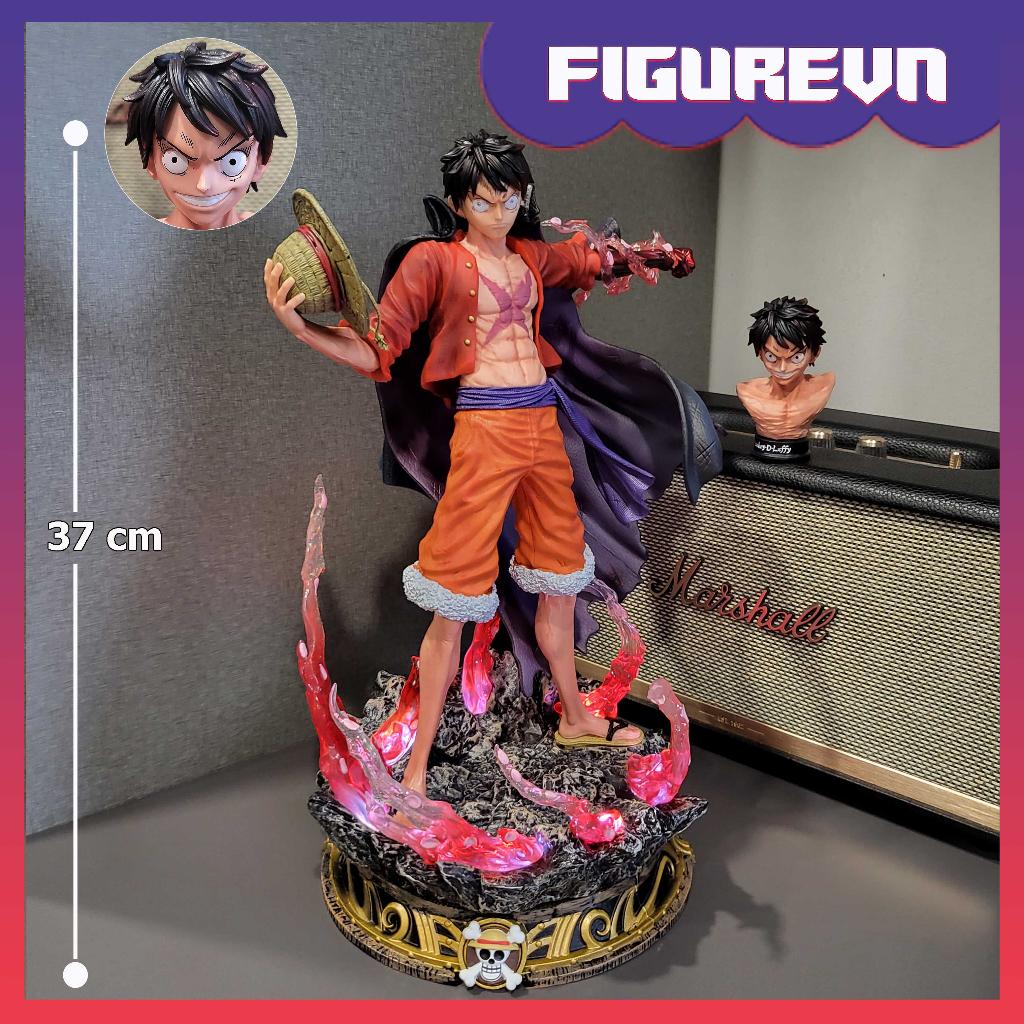 Mô hình Luffy tứ hoàng 2 đầu 37 cm có LED