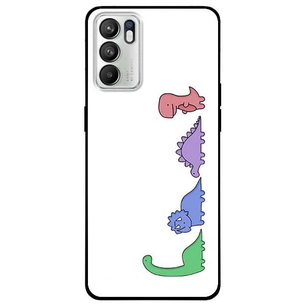 Ốp lưng dành cho Oppo Reno 6 - Reno 6 5G - Reno 6Z 5G - Minimalist Khủng Long