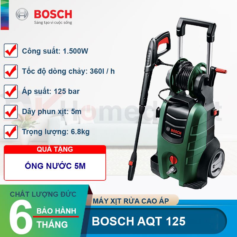 Máy xịt rửa cao áp Bosch AQT 125