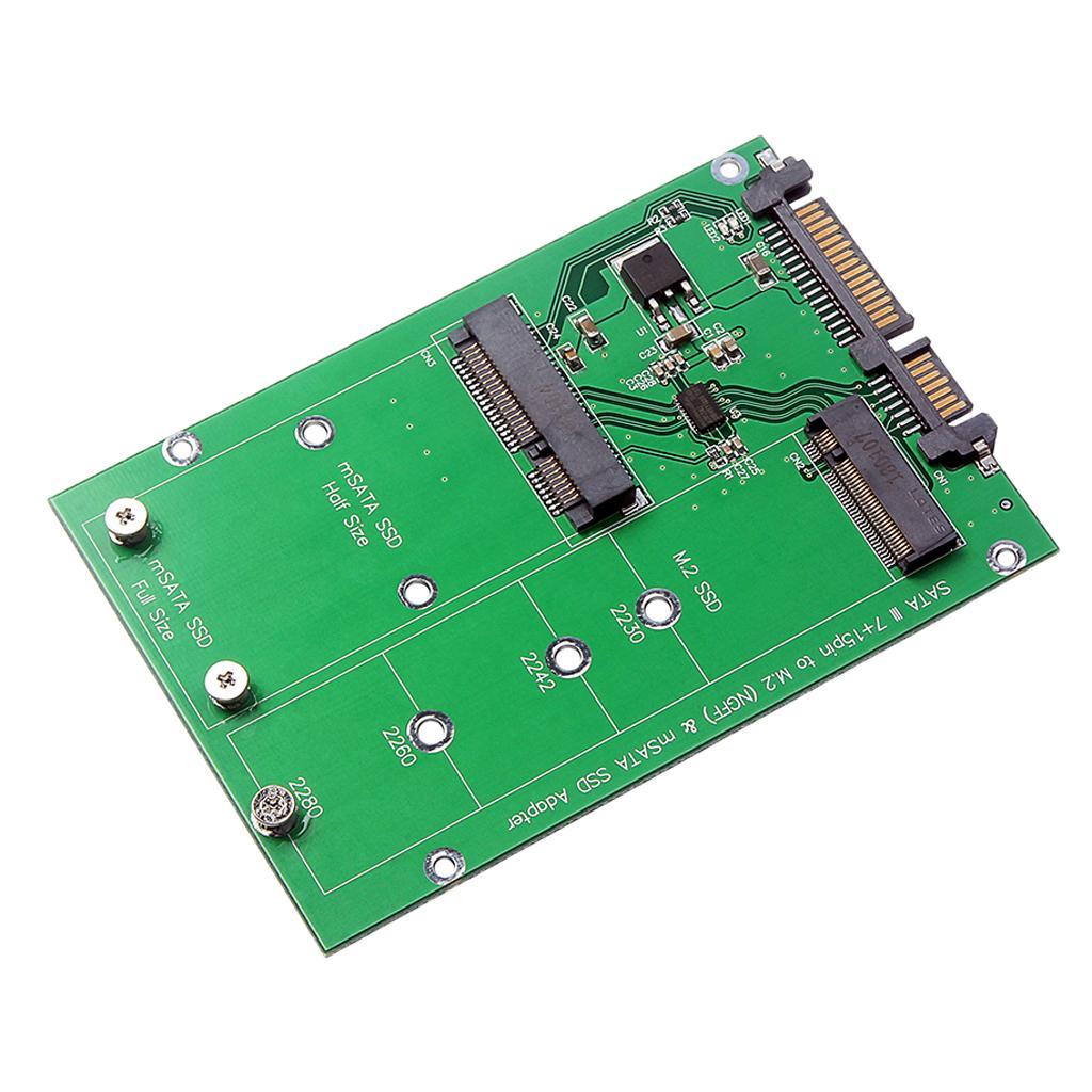 2.5'' Adapter Card M.2  / mSATA SSD to SATA3.0 Converter Board