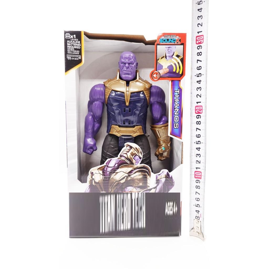 Mô Hình Thanos Trong Biệt Đội Siêu Anh Hùng 4 Hàng Cao Cấp, Cao 30cm, Nhựa Đặc, Đèn LED, Tiếng Nhân Vật 8818