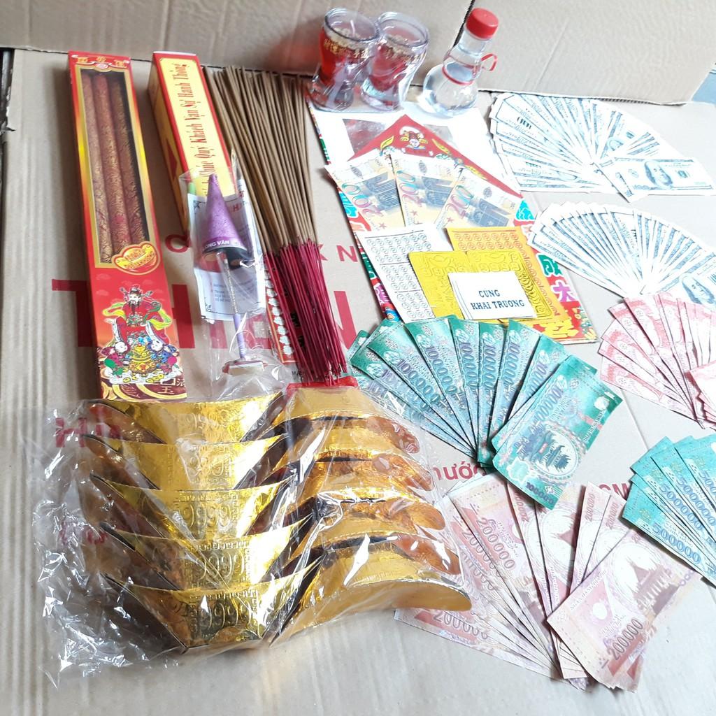 Combo Cúng Khai Trương Trọn Bộ Đầy Đủ - Hàng Mã Thiên Lộc