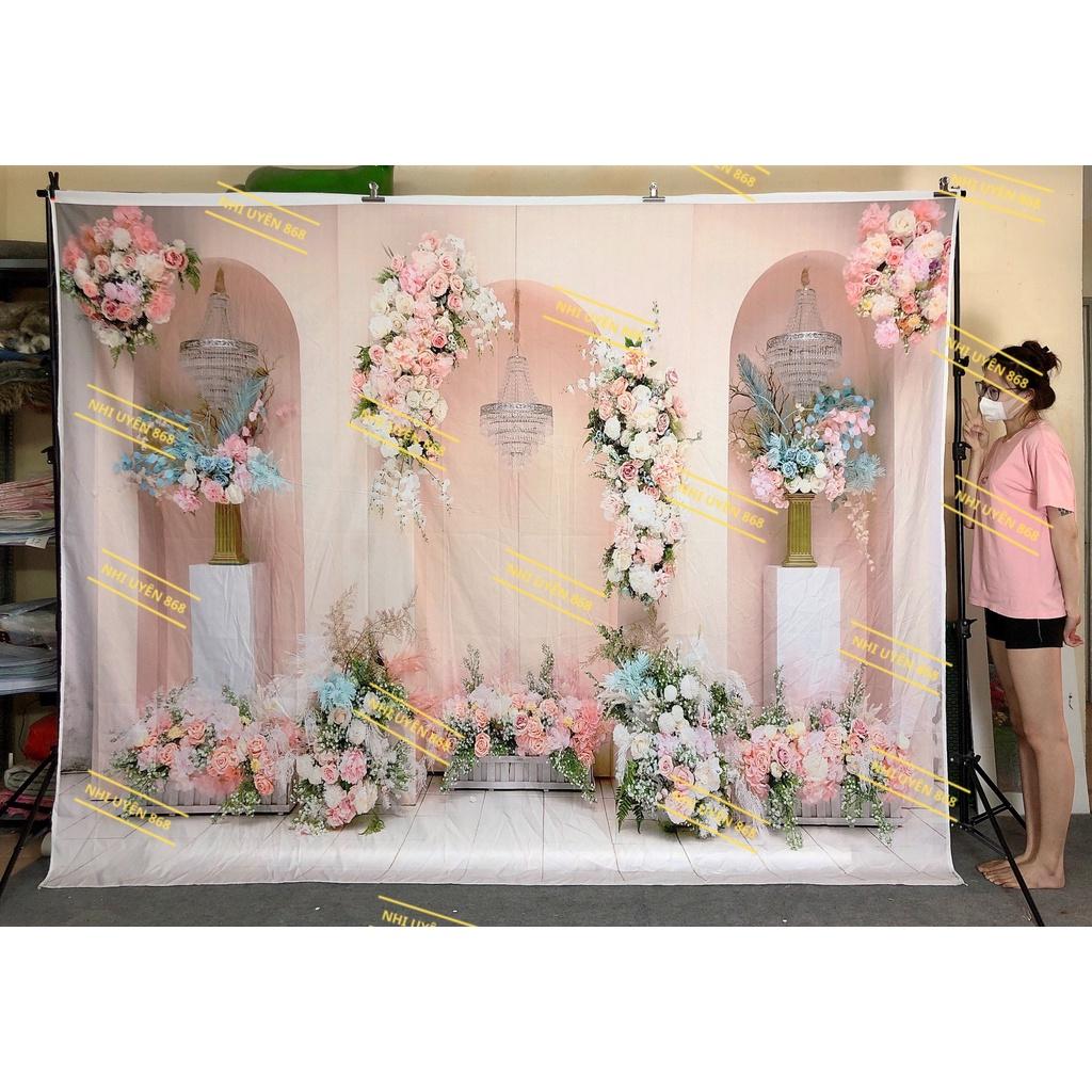 Thảm vải chụp ảnh / Thảm vải treo tường / Tranh vải decor tiệc cưới