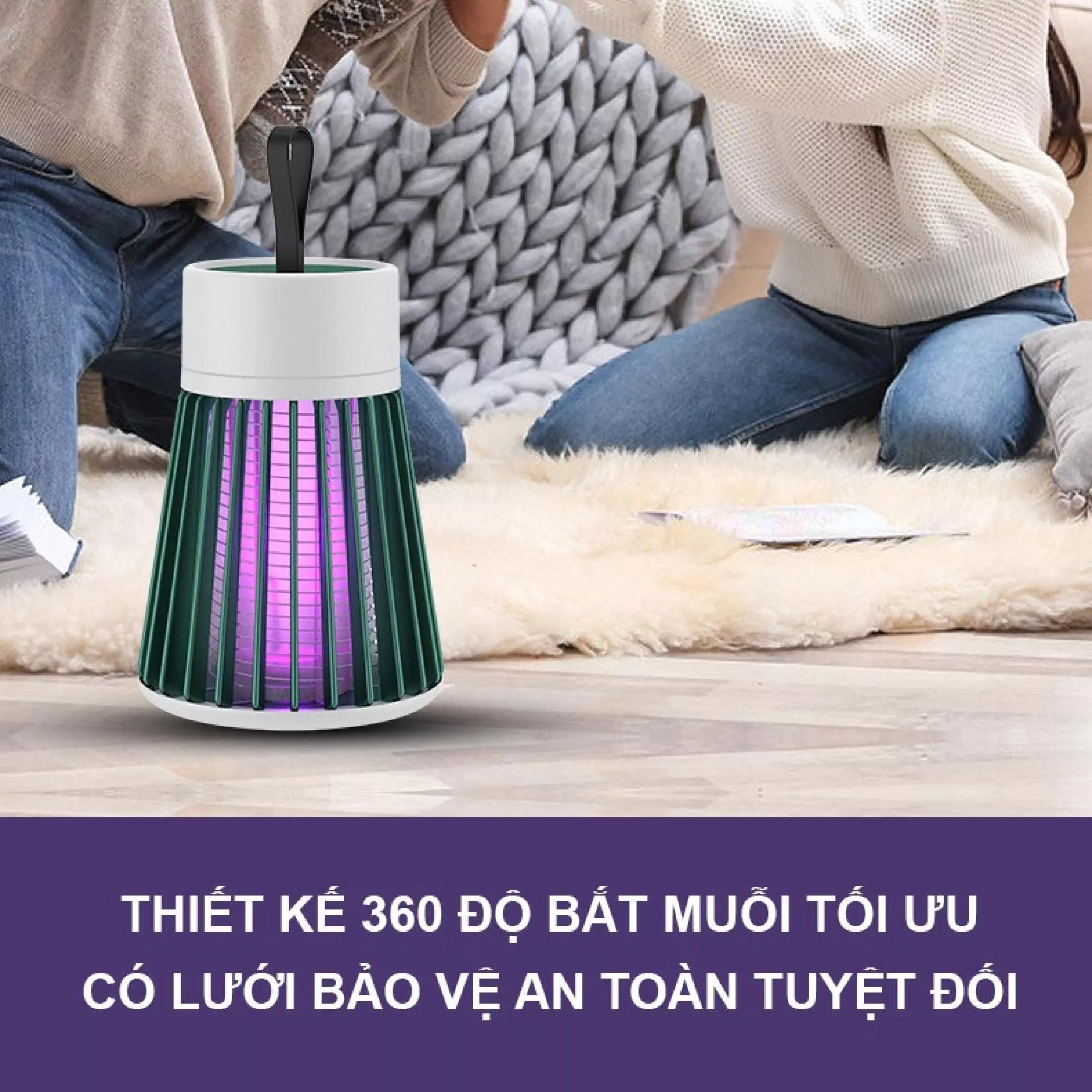 Đèn bắt muỗi thông minh Electric S bản cao cấp - Máy đuổi côn trùng tích hợp đèn ngủ tiện lợi