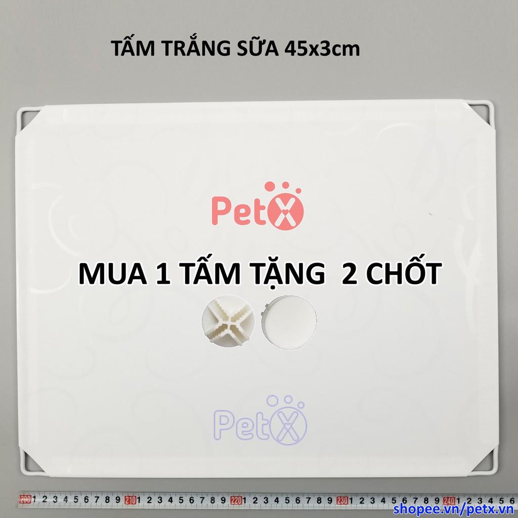 Tấm Ghép Nhựa 45x35cm Dùng Cho Tủ Ghép, Làm Quây Chuồng Thú Cưng, Chó, Mèo (TẶNG Kèm Chốt Nối