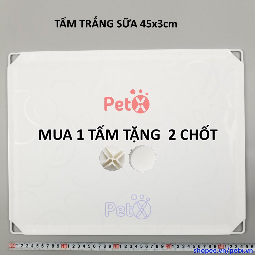 Tấm Ghép Nhựa 45x35cm Dùng Cho Tủ Ghép, Làm Quây Chuồng Thú Cưng, Chó, Mèo (TẶNG Kèm Chốt Nối)