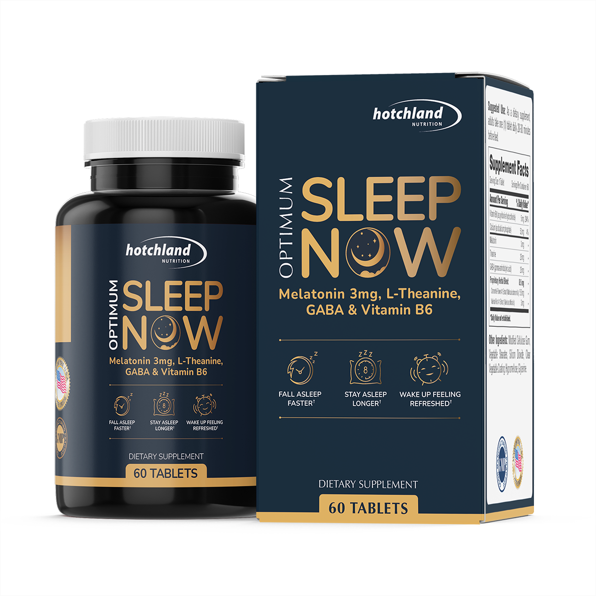 Viên uống hỗ trợ giấc ngủ, ngủ sâu, ngủ nhanh ngon giấc Optimum Sleep Now TPBVSK-Hàng chính hãng -HL7812