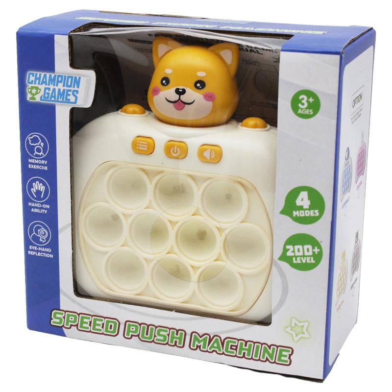 Máy Chơi Game Pop It 200 Cấp Độ Shiba Inu - Champion Games CPGJH01