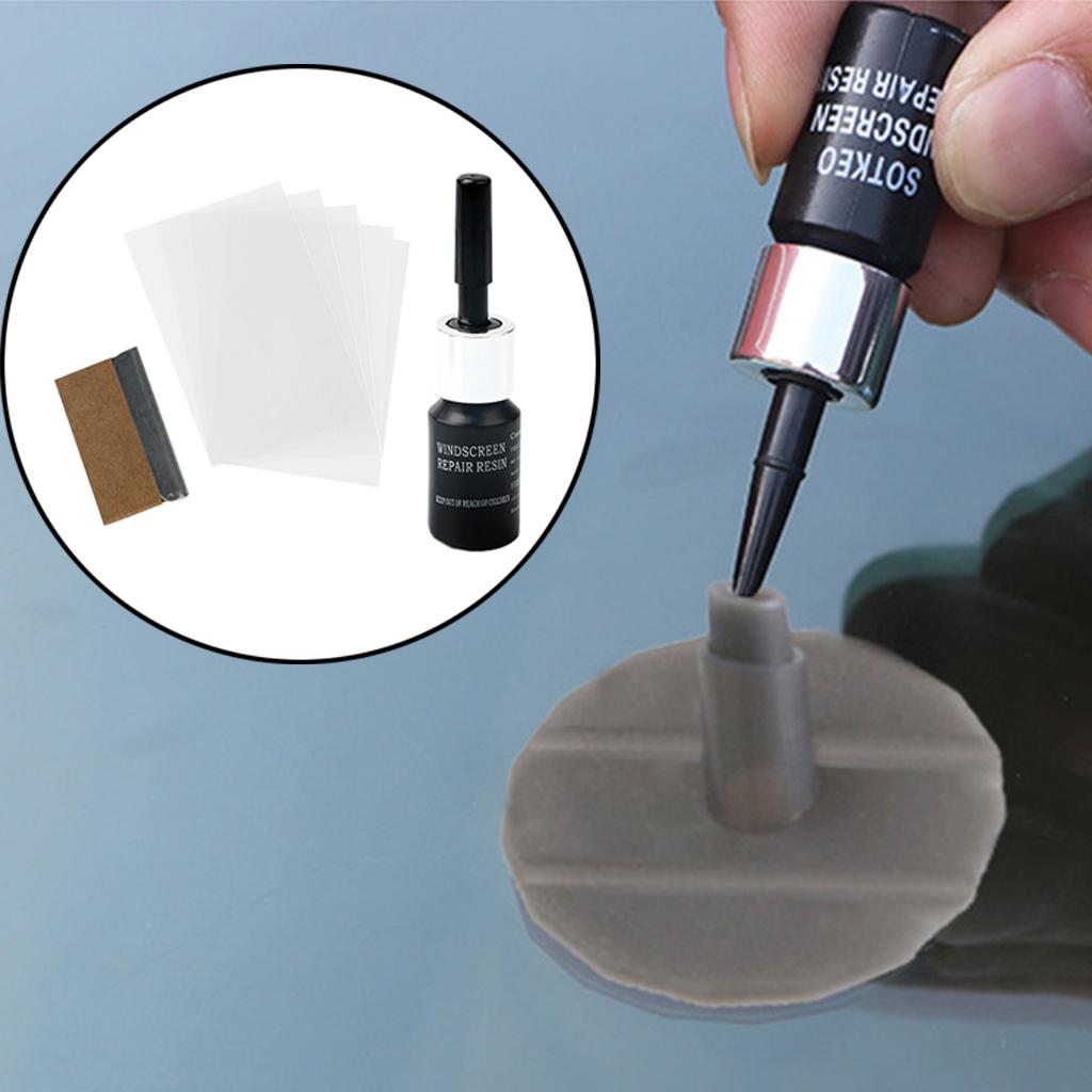 4pcs Car Windshield Repair Kit Auto Windscreen Glass Scratch Cracks Remover