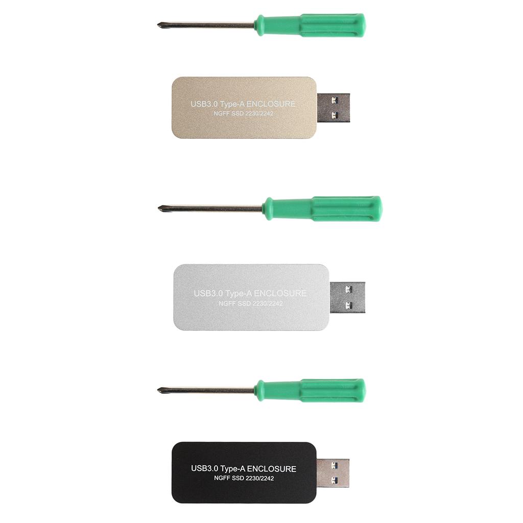 USB 3.0 to Based 2230/2242 M.2 SSD Portable Enclosure Storage Box