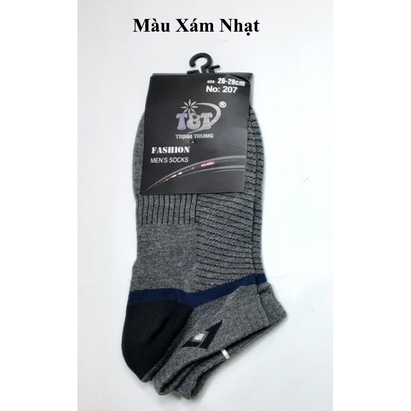 TẤT VỚ NAM CỔ NGẮN In hình tam giác Trên cổ vớ Chất liệu thun cotton Thấm hút mồ hôi