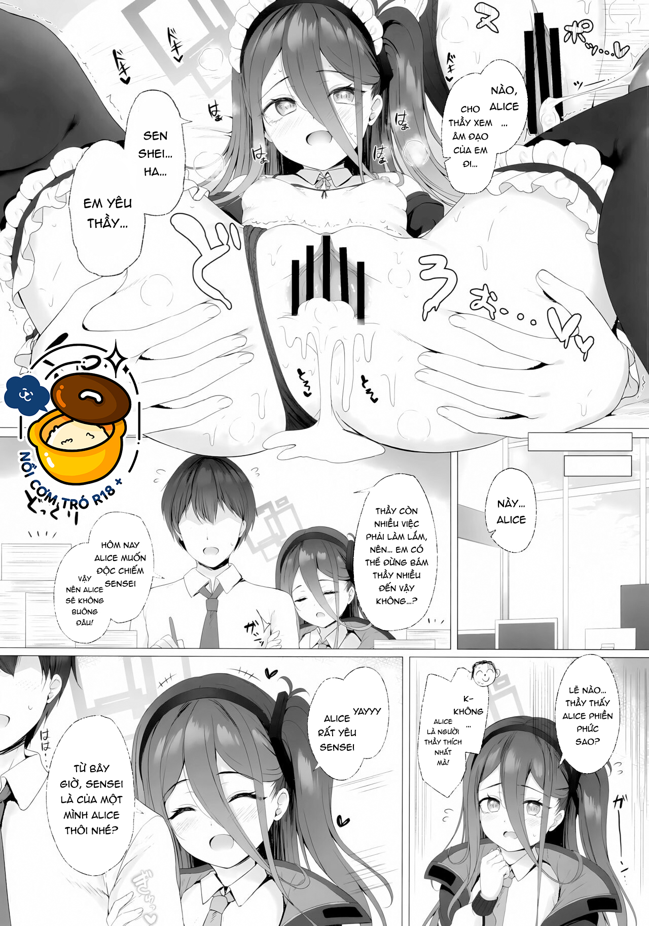 sensei, thầy sẽ thăng cấp cùng alice chứ? chapter 1 18