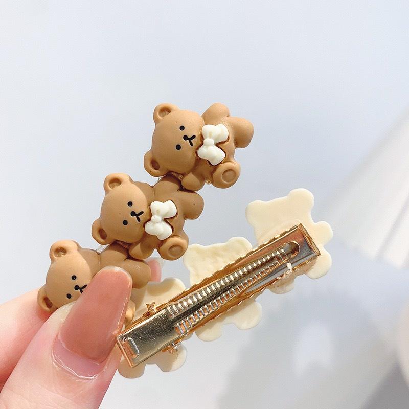 KẸP GẮN GẤU 3D MÀU NGỌT NGÀO CÔNG CHÚA CỰC XINH-NUNAM SHOP
