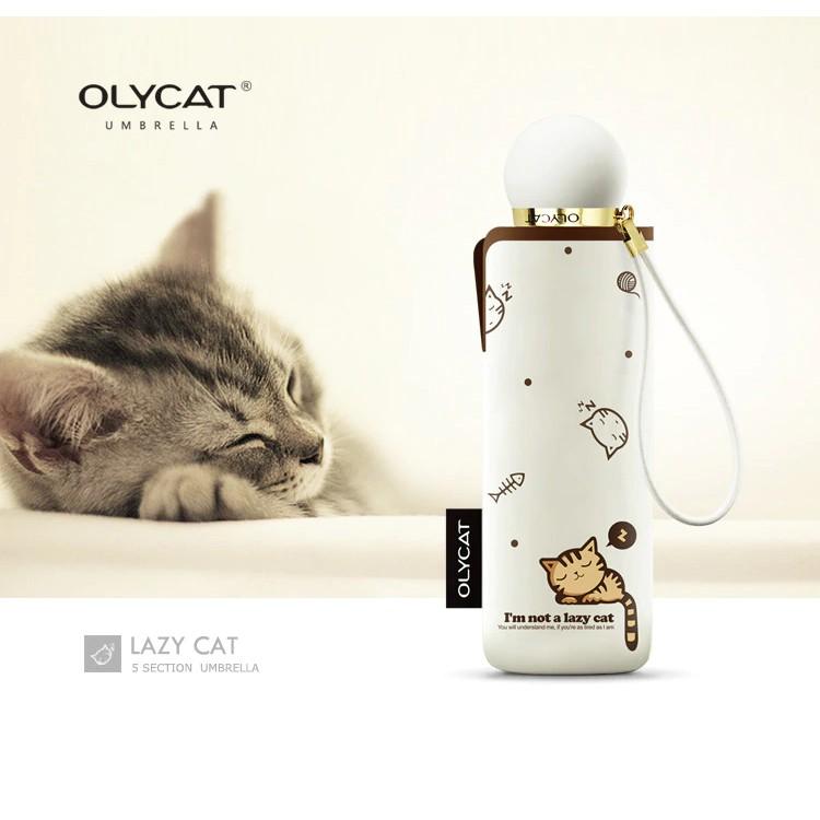 Ô dù OLYCAT cao cấp mini chống tia UV - Mẫu Lazy Cat