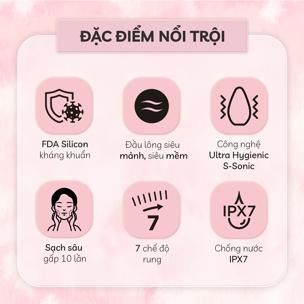 Máy Rửa Mặt Mini Cầm Tay Crénot Beauté Nia P5 Chính Hãng Sử Dụng Sóng Âm Và Silicone Siêu Mềm Sạch Sâu Bụi Bẩn Trang Điểm Ngừa Mụn - Máy Rửa Mặt Massage Mát xa Matxa Tốt Chăm Sóc Da Dầu Mụn Nhạy Cảm Cho Nam Nữ