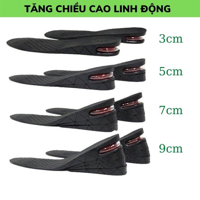 Lót Giày Tăng Chiều Cao Đệm Khí Khử Mùi Êm Chân Đủ Size LG02