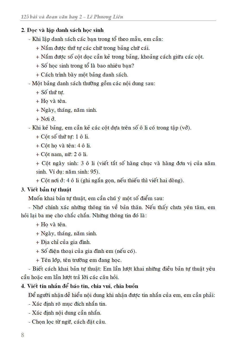 125 Bài & Đoạn Văn Hay 2