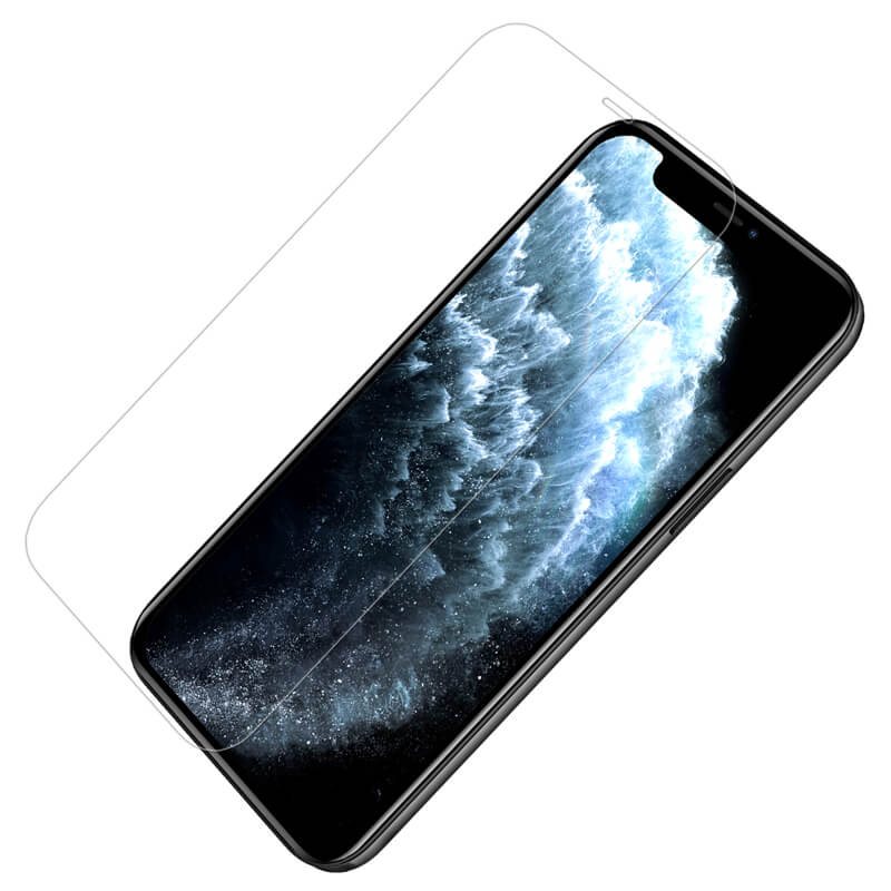 Miếng dán màn hình kính cường lực iPhone 12 Pro Max (6.7 inch) hiệu Nillkin Amazing H+ Pro mỏng 0.2 mm, vát cạnh 2.5D, chống trầy, chống va đập - Hàng chính hãng