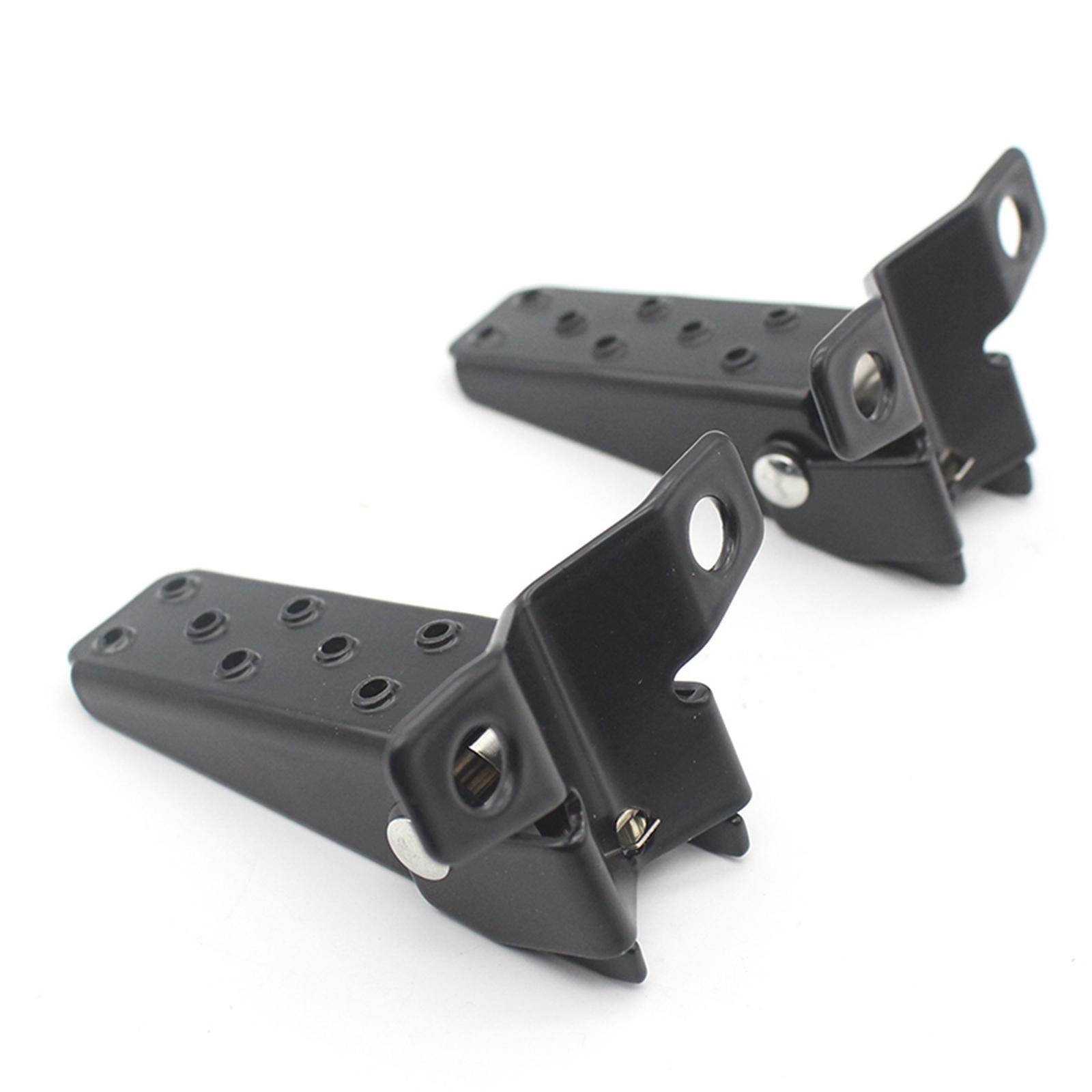 1 Pair of Motorcycle Steel Footrests Pedals Universal 25 30mm Foldable , Easy to Install