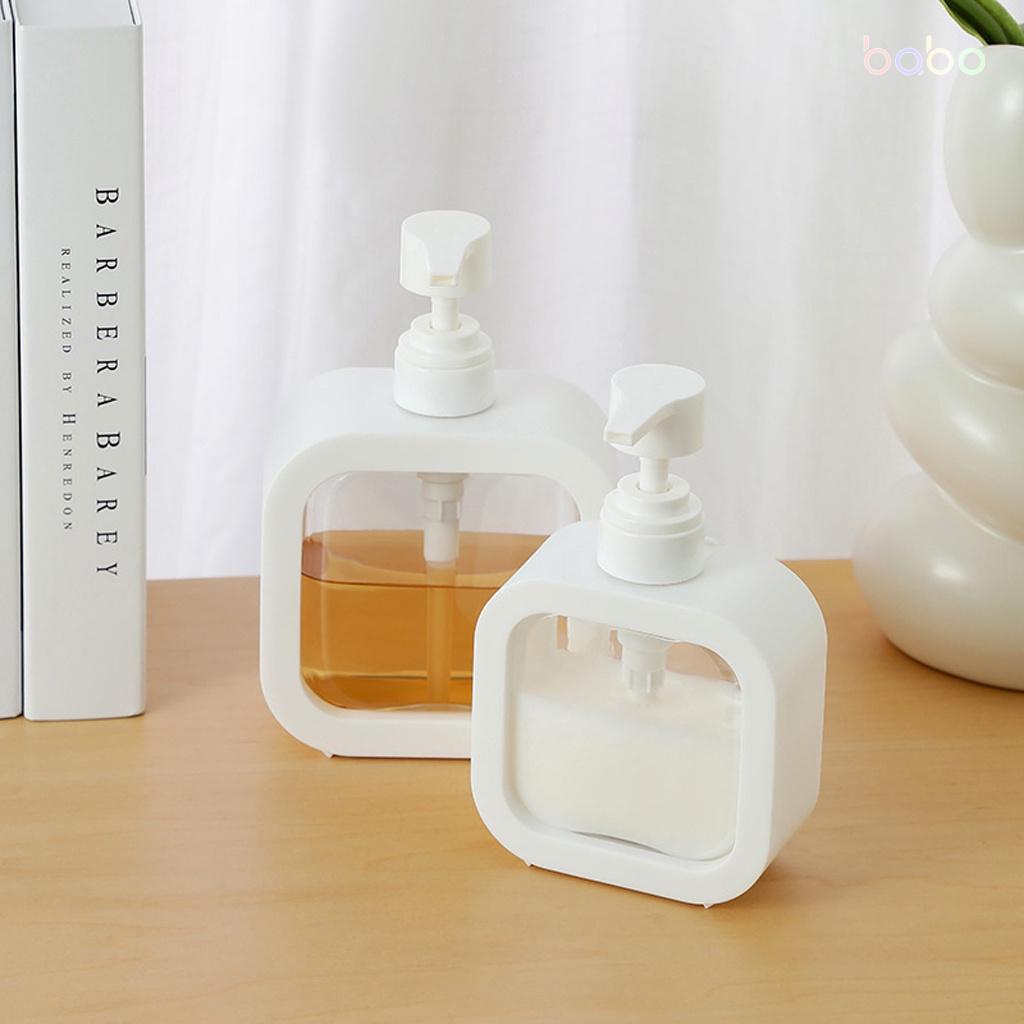 Chai đựng dầu gội đầu sữa tắm lọ đựng nước rửa tay phòng tắm trong suốt babo