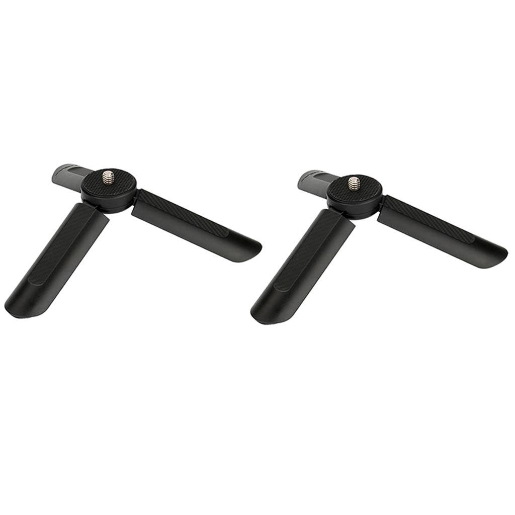 2Pack Mini Tripod Stand for Selfie Stick Monopod Stabilizer on Cellphone DSLR Cameras, Folding Desktop Stand For Projector For ZHIYUN Smooth Q/Smooth 4/ Feiyu/ DJI OSMO Mobile 2 Gimbal
