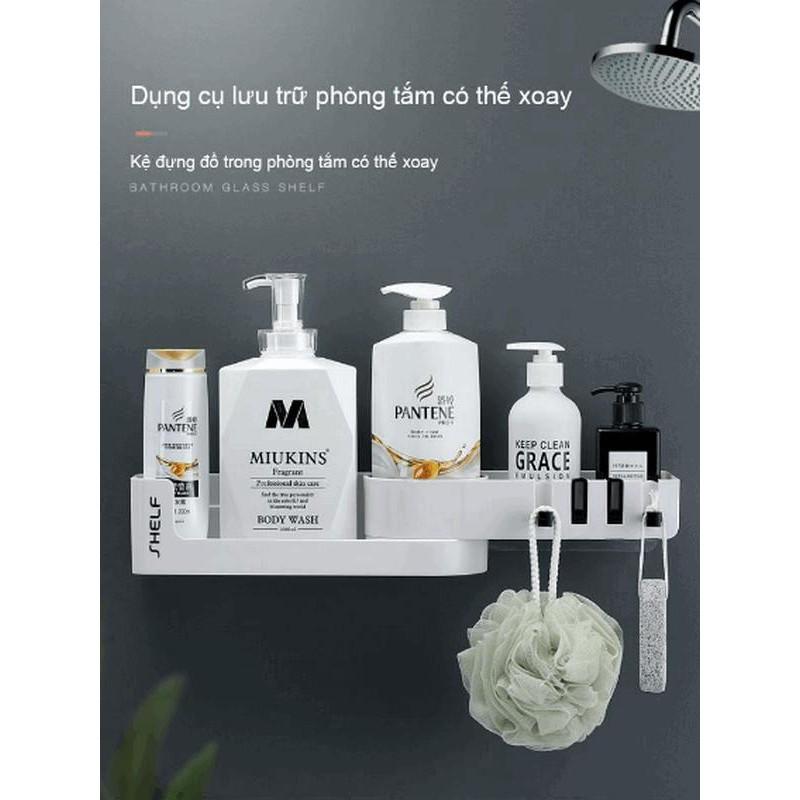 Kệ đựng đồ treo tường phòng tắm có thể xoay