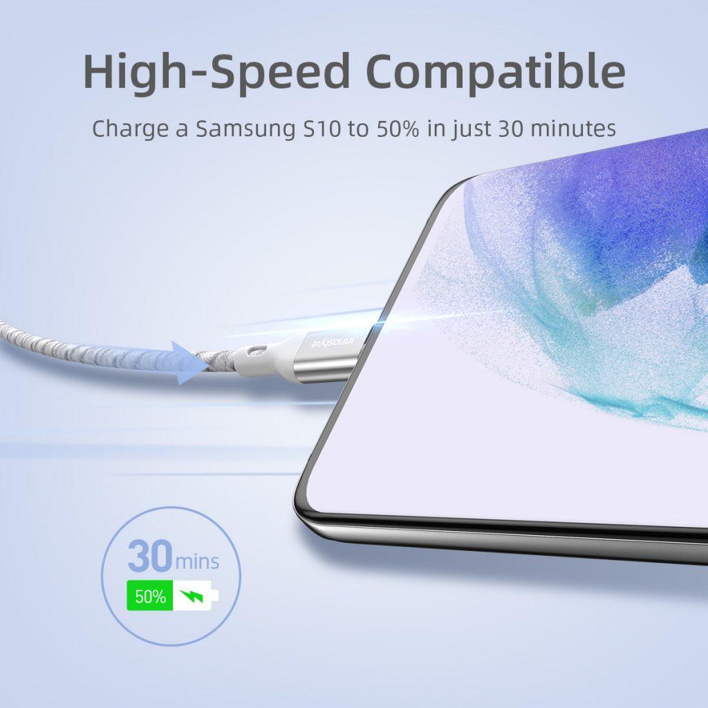 Cáp INNOSTYLE POWERFLEX USB-C TO C 1.5M 60W - Hàng Chính Hãng