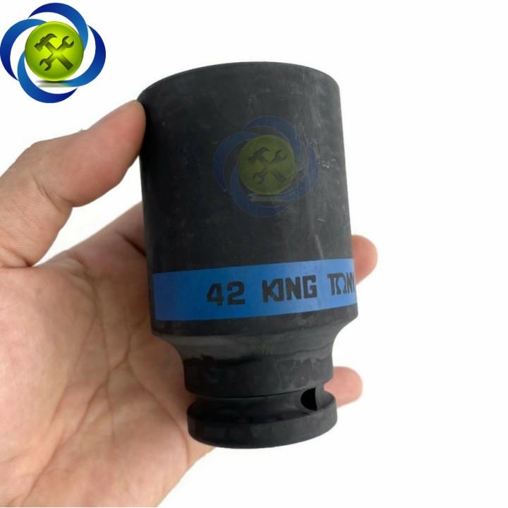 Tuýp 42mm 3/4 Kingtony 643542M loại ngắn 6 cạnh màu đen