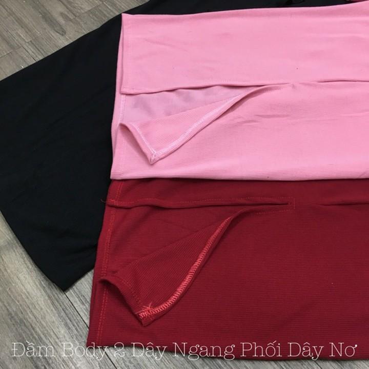 Váy body 2 dây nơ dài 110cm thời trang XIXO - DAM0014