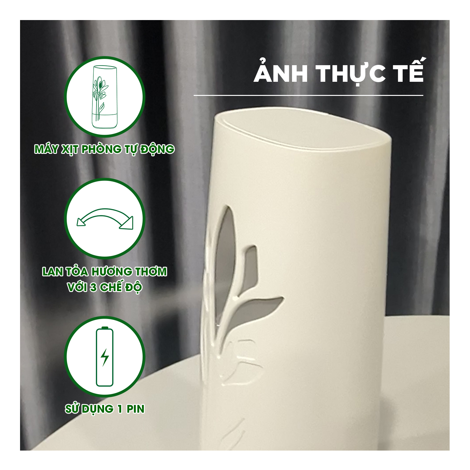 Bộ máy xịt phòng tự động Air Wick Cam quýt + Lõi dưa lưới, điểm hương ngọt ngào và thanh mát cho không gian sống