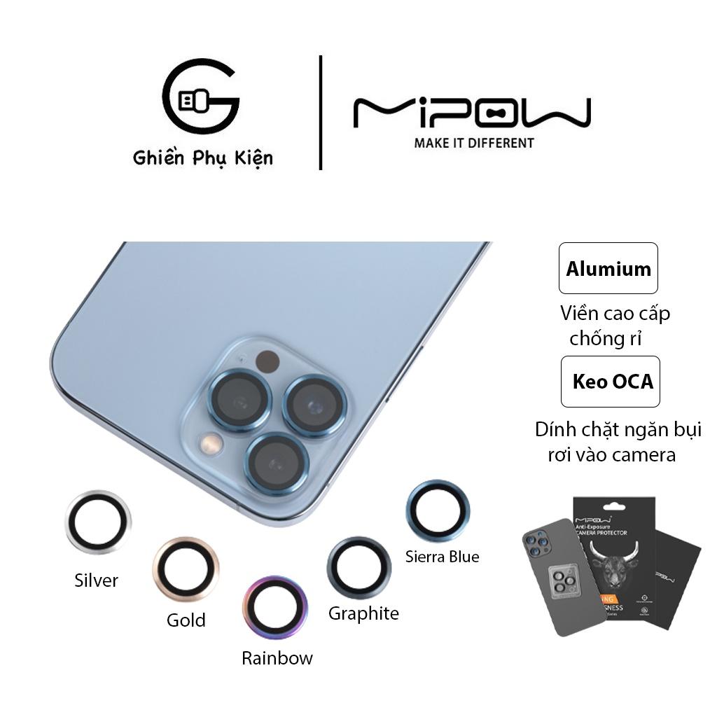 Lens Camera Mipow Kingbull Chống Va Đập Alumium For iPhone 13Pro/13ProMax - Hàng Chính Hãng