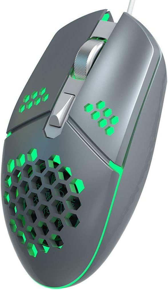 LED chơi game có dây usb fan hâm mộ light tổ ong chuột mài mòn chuột