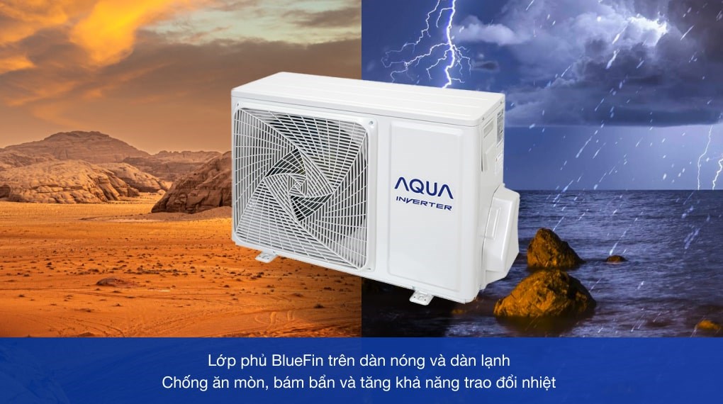 MÁY LẠNH AQUA INVERTER 1.5 HP AQA-KCRV13WNMA hàng chính hãng