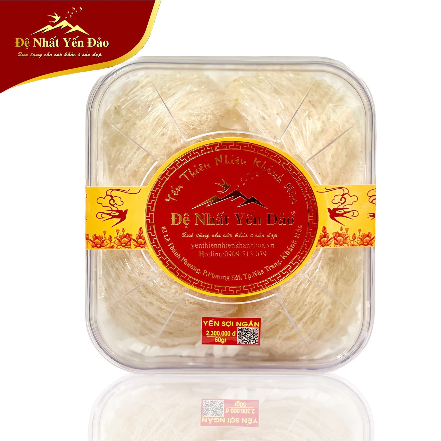 [TOP SALES] Yến Khánh Hòa - Yến Sợi Ngắn [Hộp 50g] - Đệ Nhất Yến Đảo -  Bồi Bổ Sức Khỏe - Phục Hồi Chức Năng Phổi - Phụ Nử Sau Sinh - Đẹp Da - Chống Lão Hóa - Kéo Dài Thanh Xuân - Hỗ Trợ Điều Trị Ung Thư -Tăng Cường Sinh Lý -Trí Nhớ - Cải Thiện Giấc Ngủ