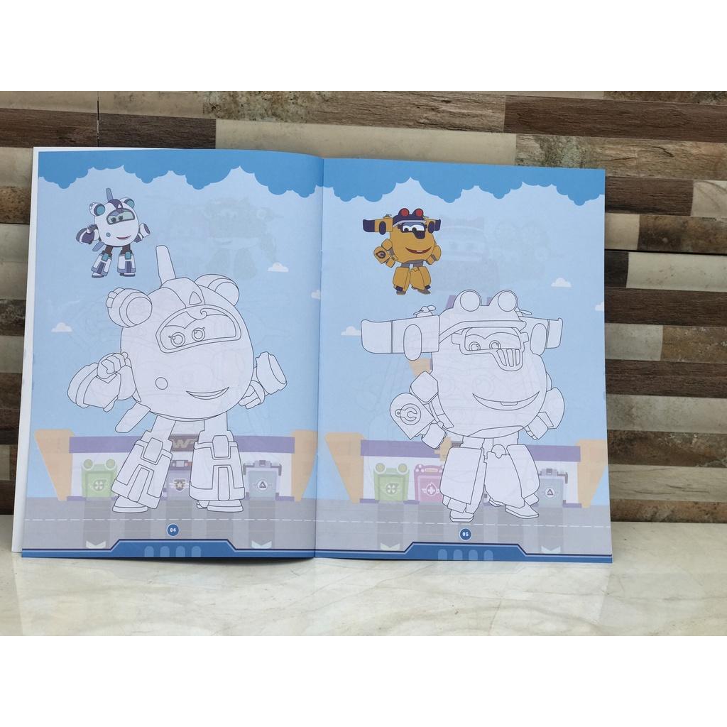 SET 4TẬP:Bé tô màu SUPER WINGS [VPP THỊNH PHÁT]