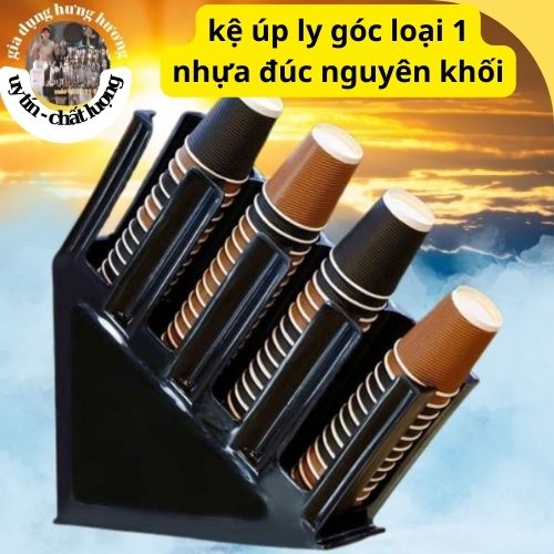 Kệ Giá Đựng Cốc Ly Uống Trà Sữa Nhựa ABS - Khay úp cốc nhựa nghiêng take away cao cấp đẹp dày dặn