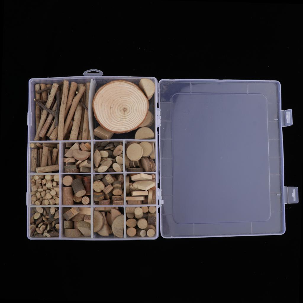 1 Box Irregular Natural Tree Wood Slices for Wedding Home Art Crafts Decors