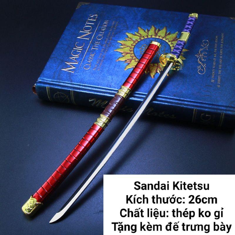 (26cm) Mô hình trưng bày Kiếm Ame no Habakiri của Zoro trong One Piece Bằng Hợp Kim Không Gỉ