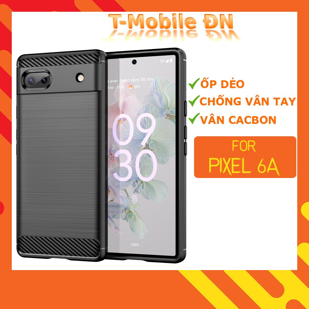 Ốp lưng cho Google Pixel 6A silicone mềm Carbon phay xước chống sốc chống vân tay